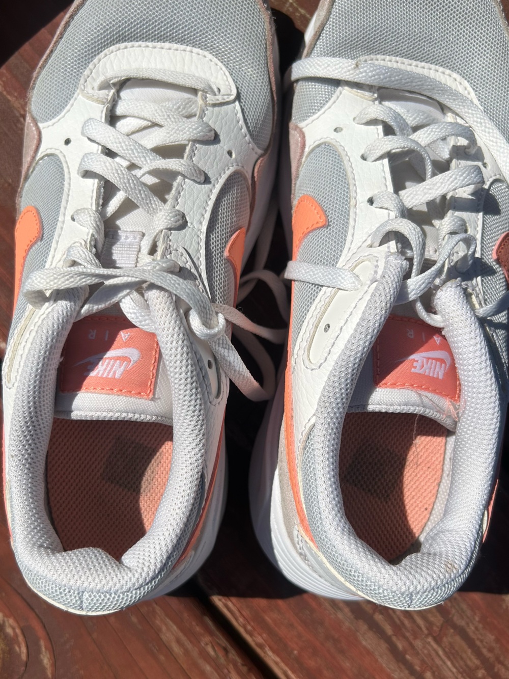 Nike Air Max SC Girl’s Shoe in White Crimson Bliss Size 5Y - Picture 11 of 12